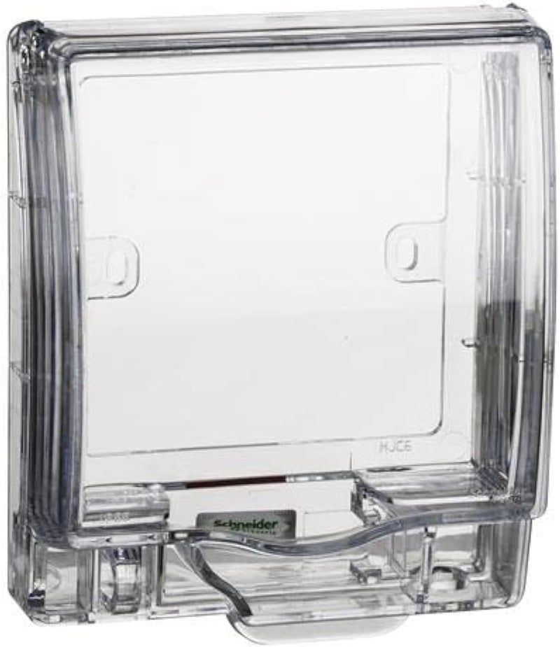 Schneider Electric WeatherProof Socket Cover, Transparent - Image 1